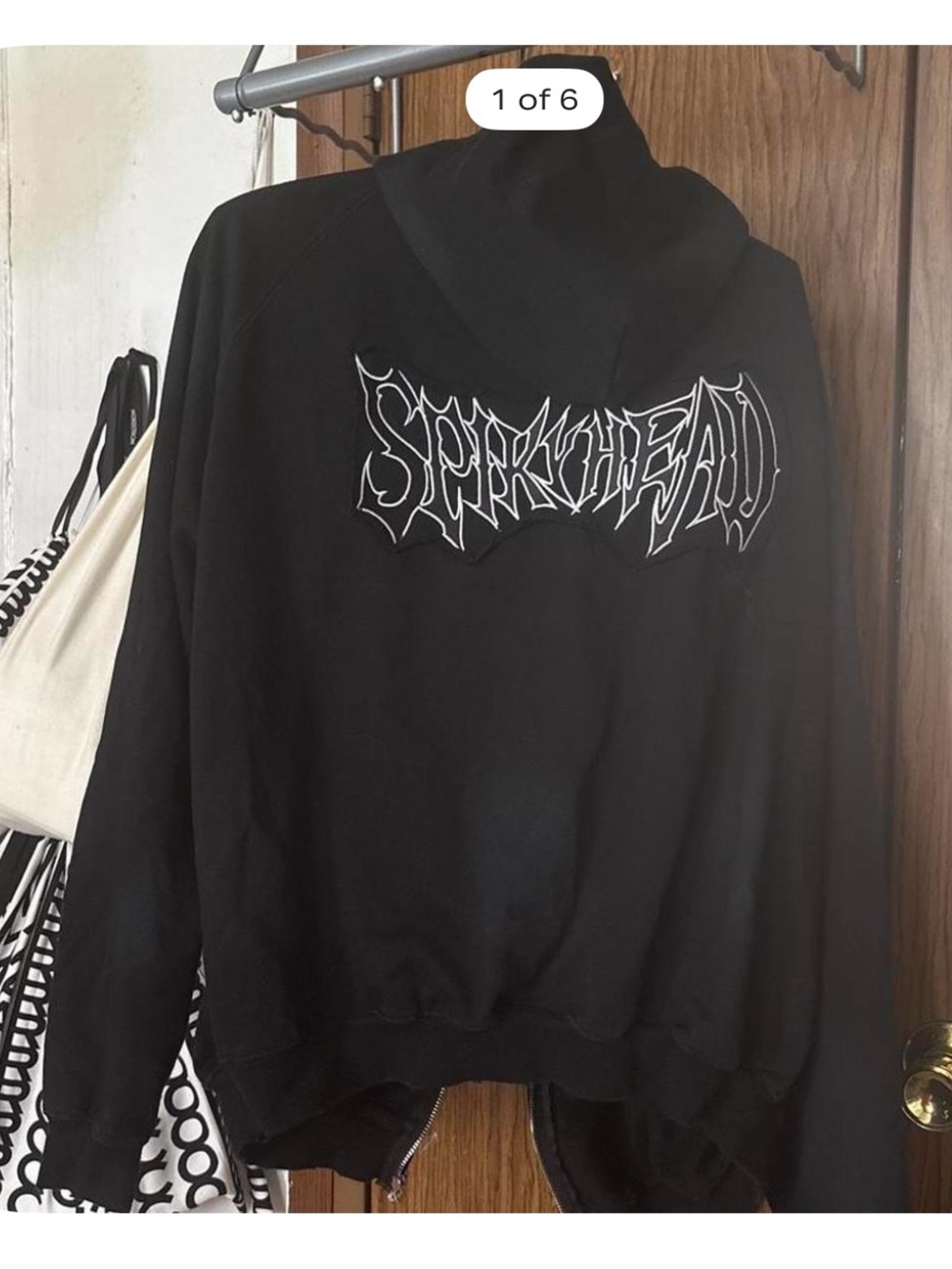 Black 'Spiky head Graphic Hoodie - Men's Sweater